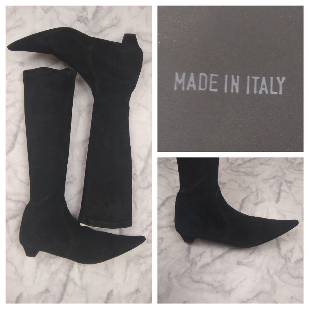 Sacco Comfort Black Suede Boots